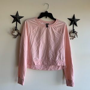 Sweaty Betty Cropped Workout Long Sleeve Tee